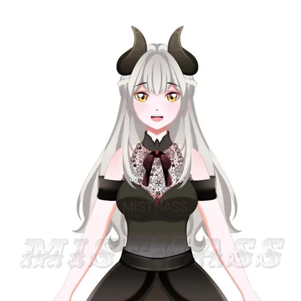 HALF BODY VTUBER MODEL